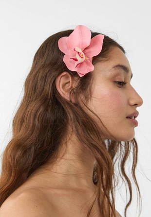 Набор из 2 заколок для волос с цветком орхидеи- Заказать в России