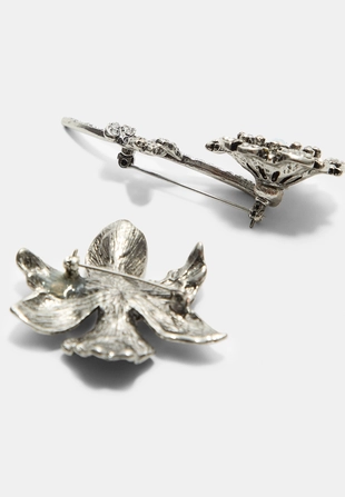 Набор из 2 булавок с цветами и блестящей отделкой- Заказать в России