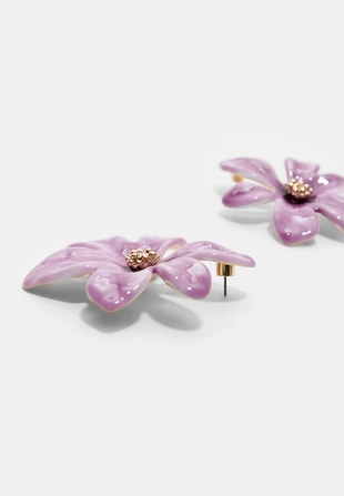 Эмалированные серьги-цветки- Заказать в России