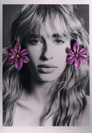 Эмалированные серьги-цветки- Заказать в России