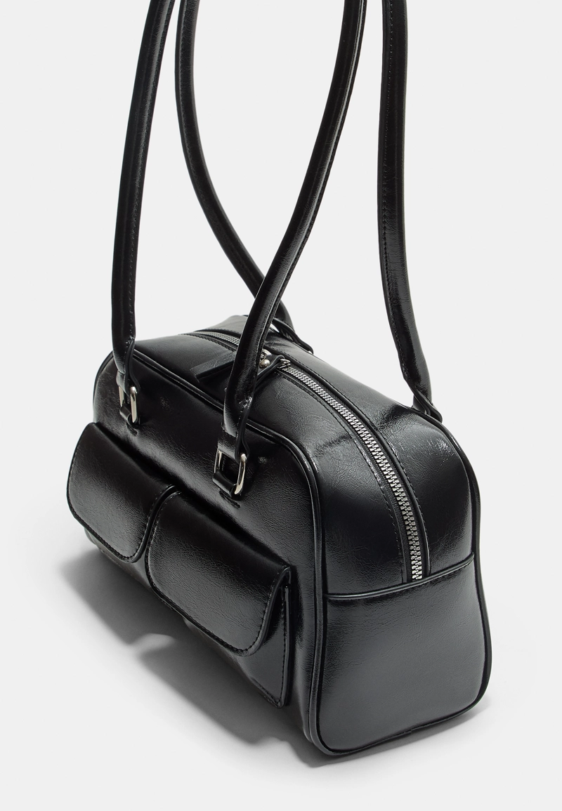 Сумка через плечо с карманами и длинной ручкой