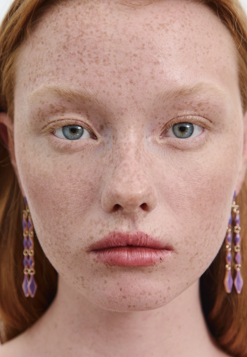 Длинные серьги с ромбами и эмалью