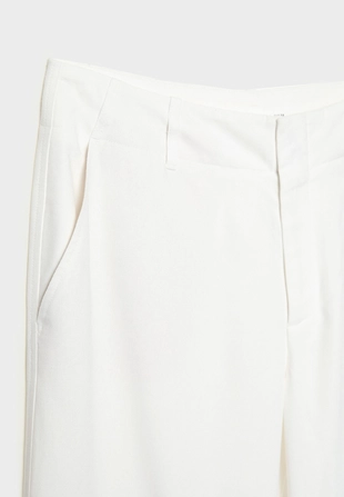 Прямые струящиеся брюки под льняную ткань- Заказать в России