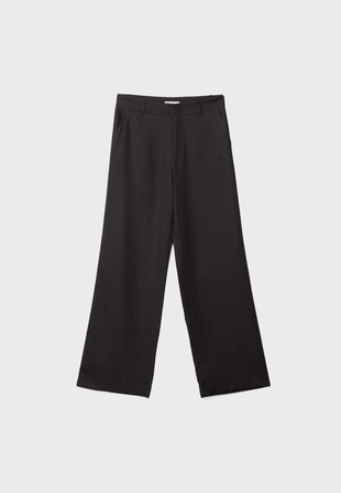 Прямые струящиеся брюки под льняную ткань- Заказать в России