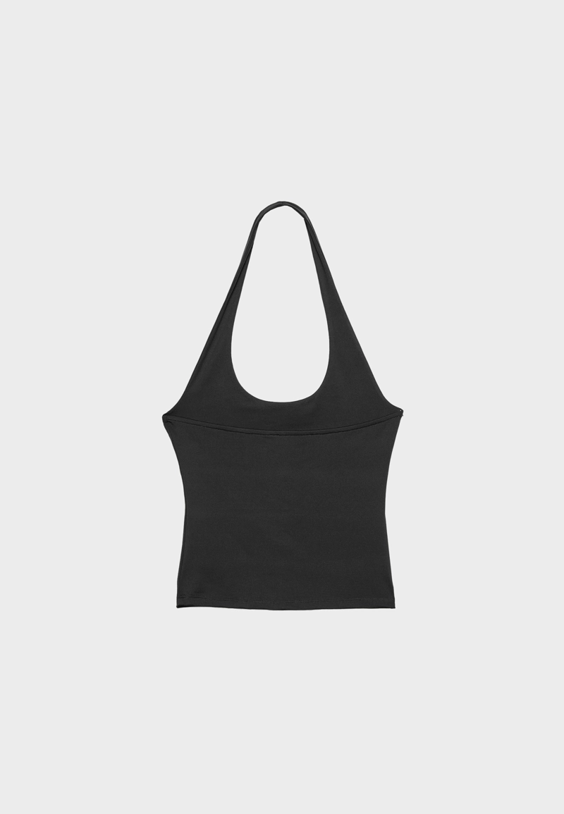 Футболка с горловиной халтер