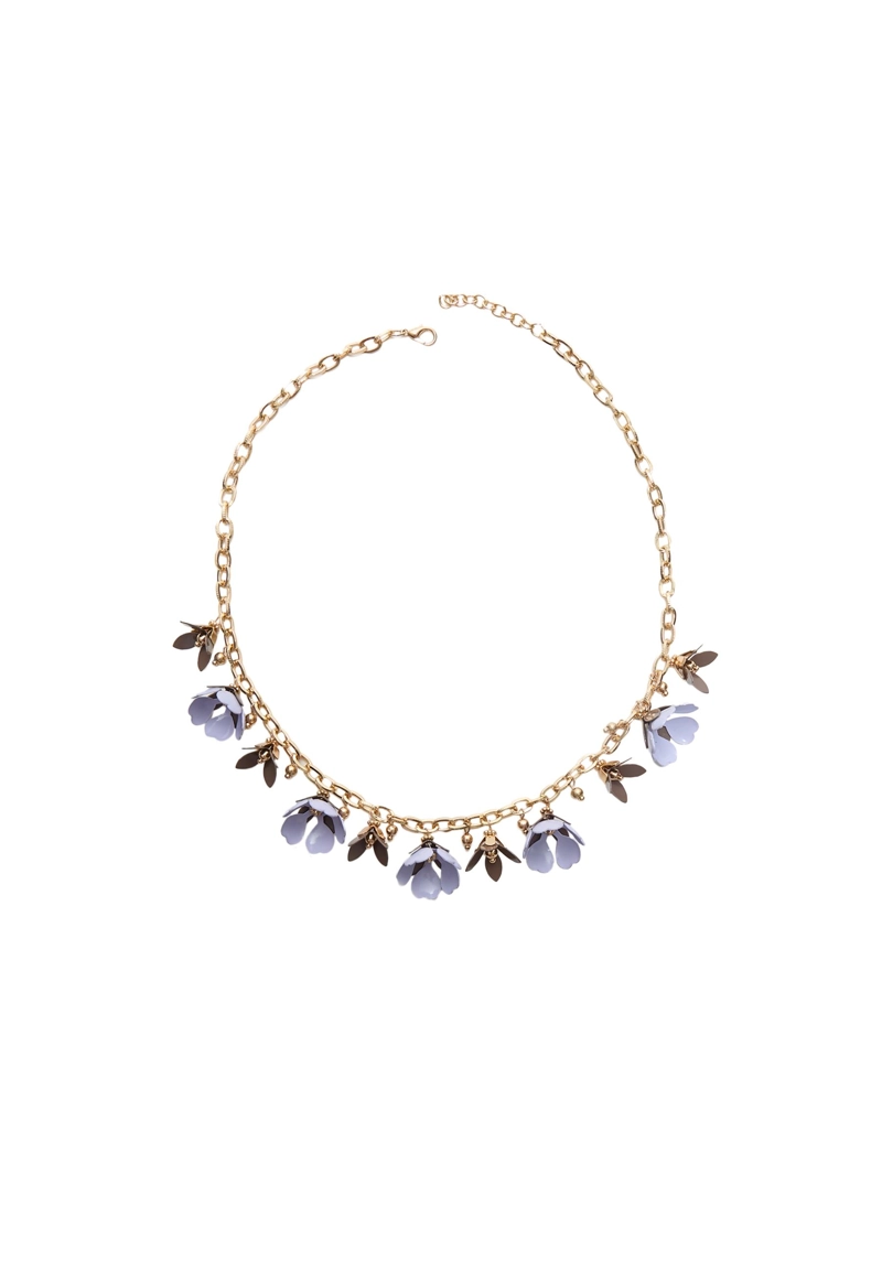 Ожерелье с подвесками-цветами