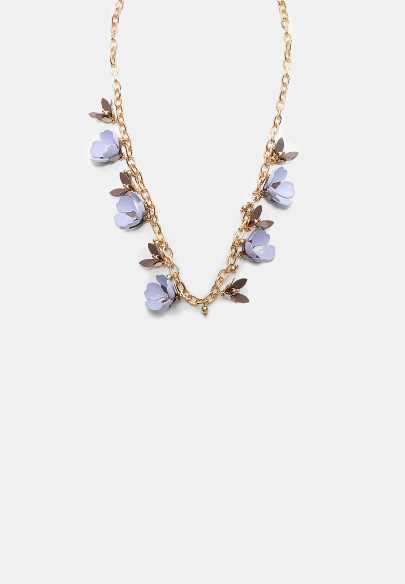 Ожерелье с подвесками-цветами