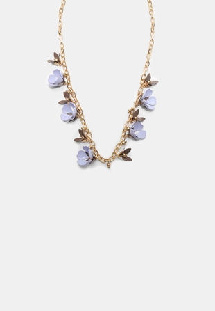 Ожерелье с подвесками-цветами- Заказать в России