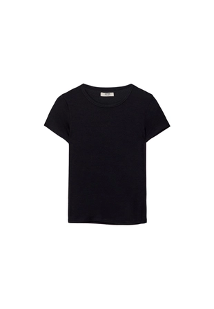 Футболка в рубчик с короткими рукавами- Заказать в России