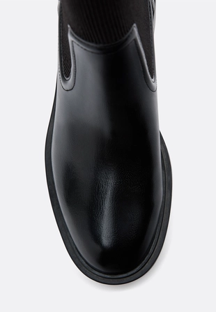 Ботинки челси на плоской подошве- Заказать в России