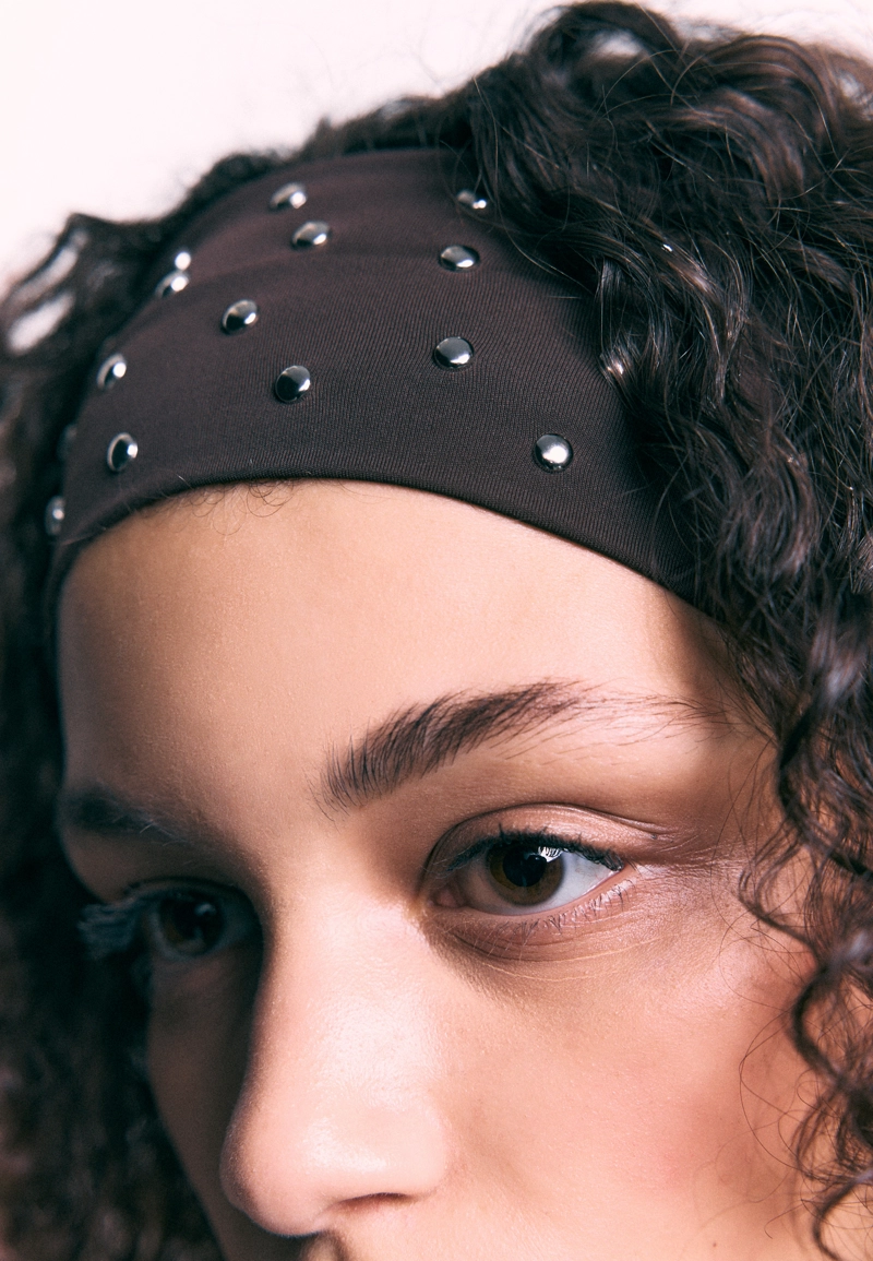 Набор из 2 резинок для волос с заклепками