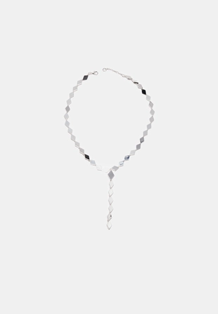 Колье-лариат с ромбовидным кристаллом- Заказать в России