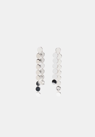 Длинные серьги с мини-кругами- Заказать в России