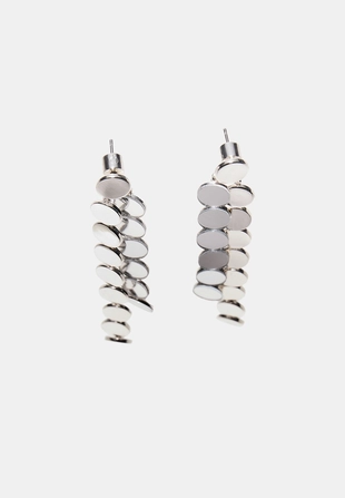 Длинные серьги с мини-кругами- Заказать в России