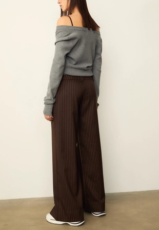 Брюки с полосатым поясом- Заказать в России