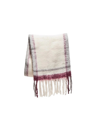 Шарф с цветной окантовкой- Заказать в России