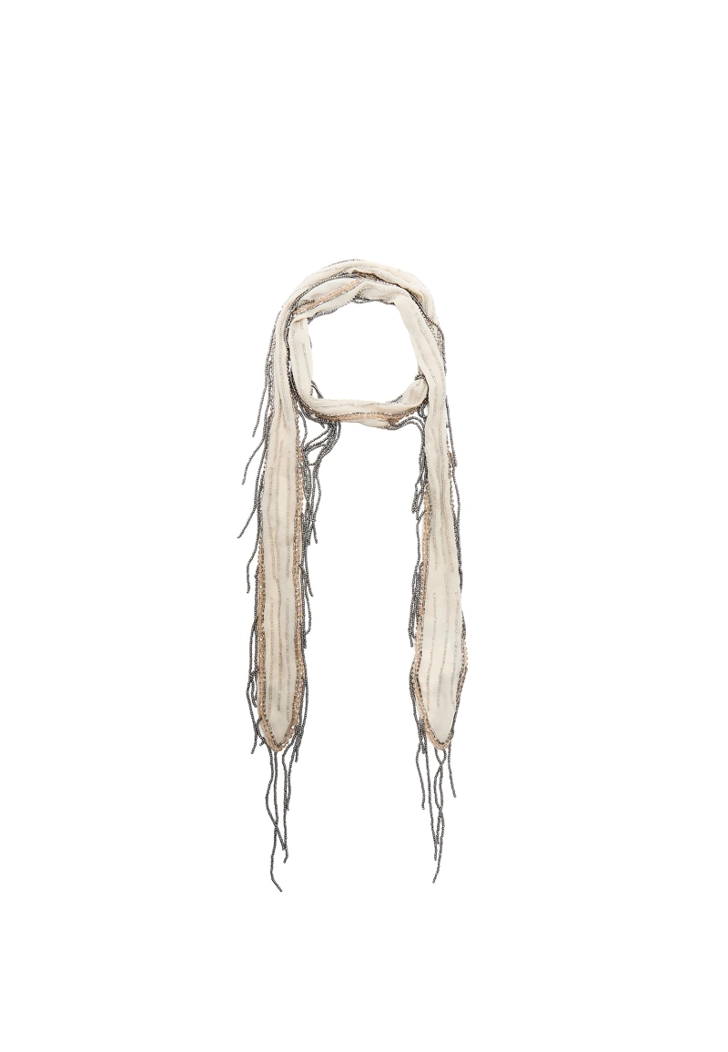 Платок с бусинами