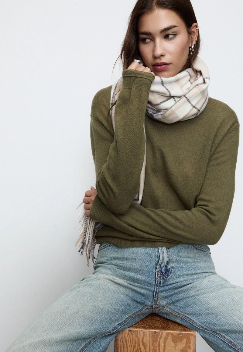 Клетчатый шарф