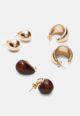 Набор из 3 миниатюрных серег- Заказать в России