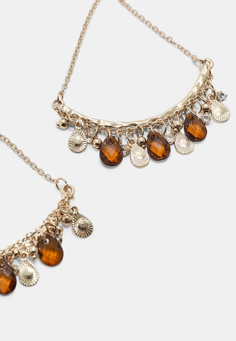 Мини-серьги с бусинами