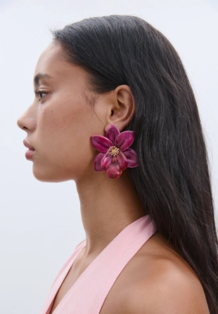 Топ с горловиной халтер, пуговицами и эффектом льна- Заказать в России