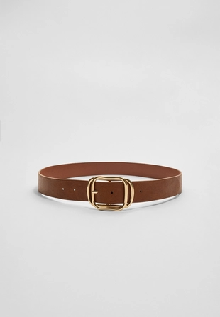 Ремень с накладной пряжкой- Заказать в России