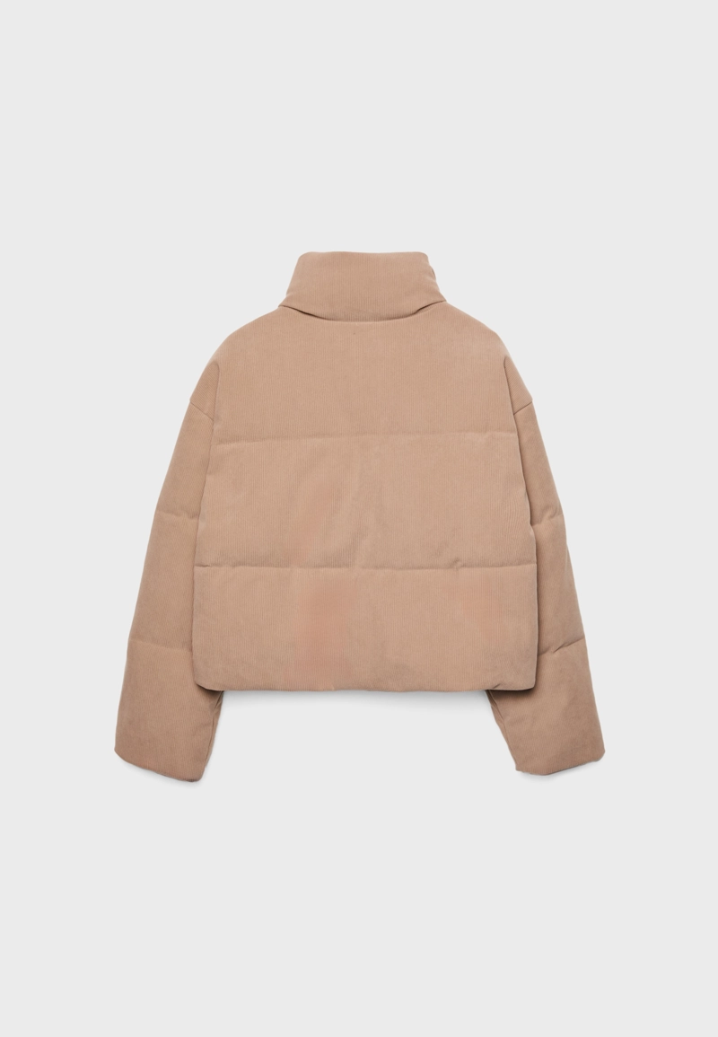 Стеганая вельветовая куртка