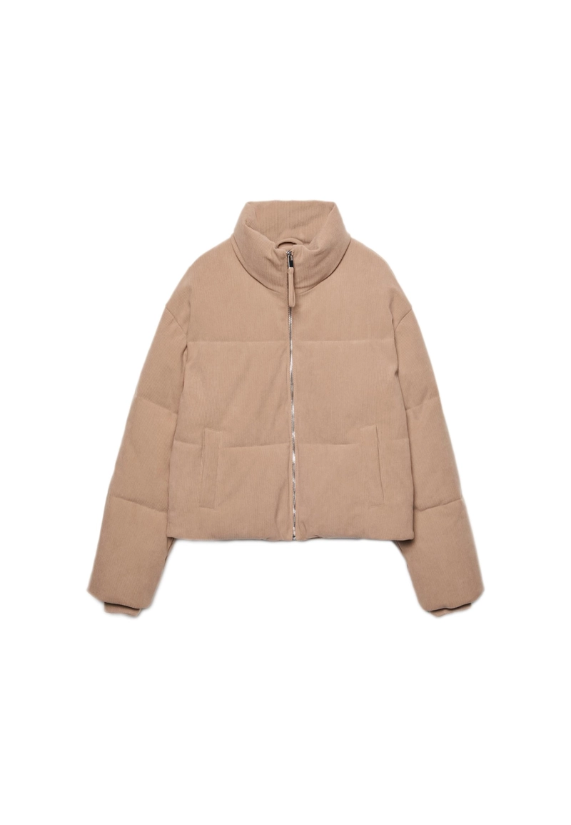 Стеганая вельветовая куртка