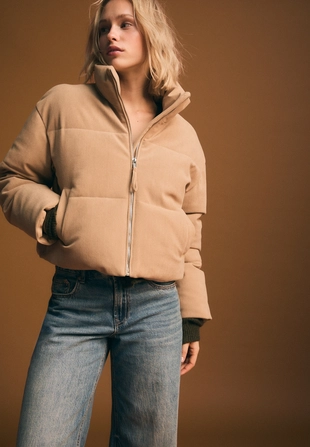 Стеганая вельветовая куртка- Заказать в России