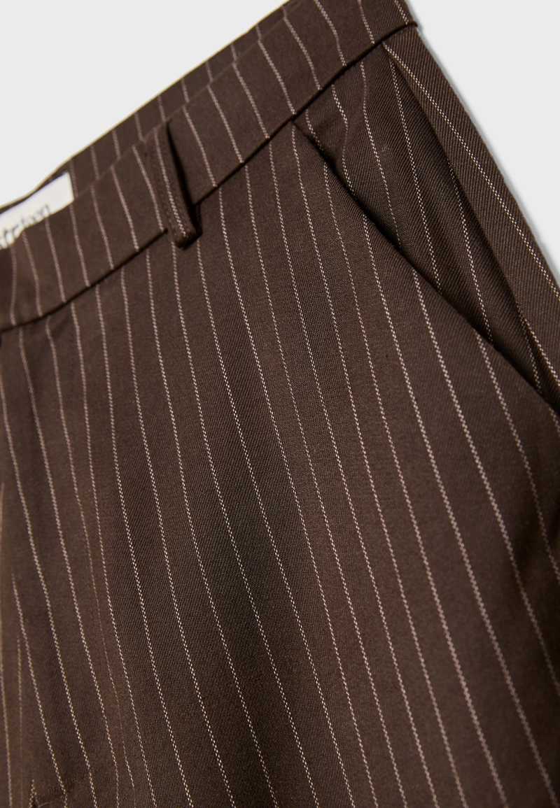 Брюки-бэгги в полоску