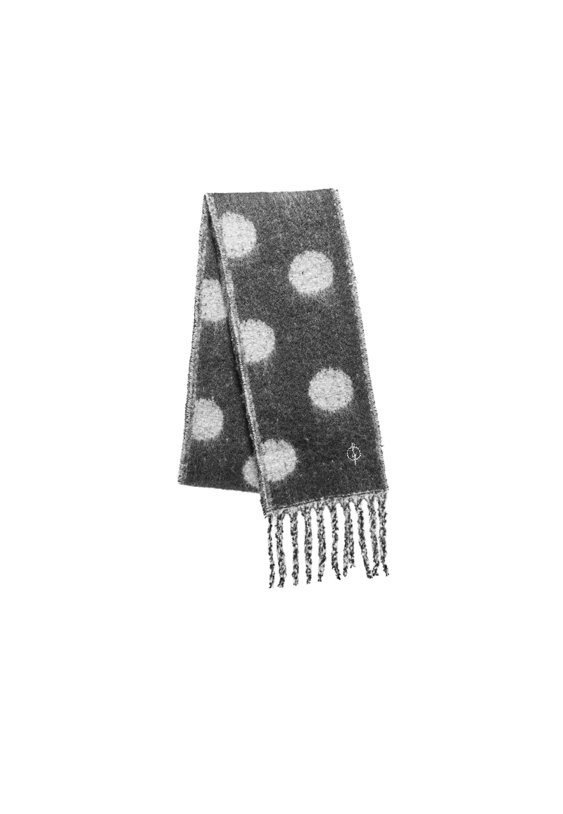 Шарф в горошек