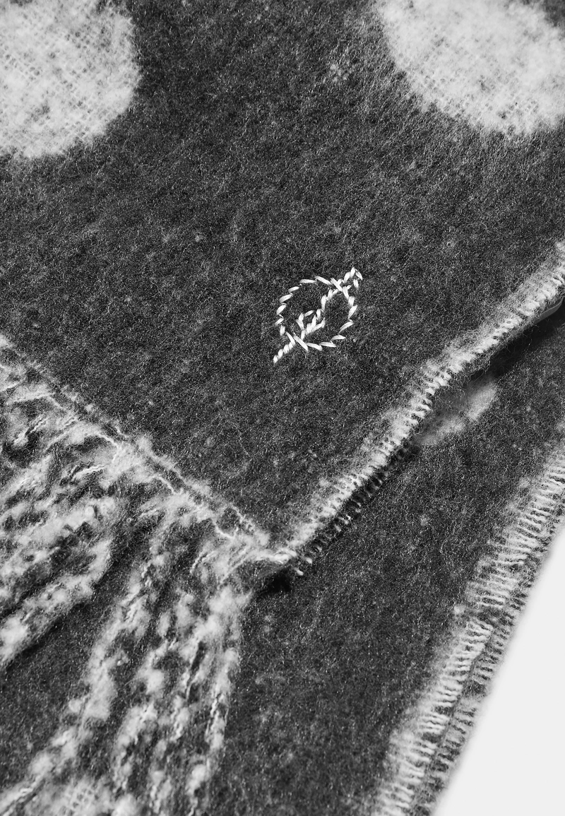 Шарф в горошек