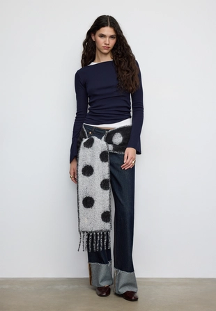 Шарф в горошек- Заказать в России