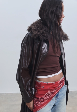 Платок с принтом- Заказать в России