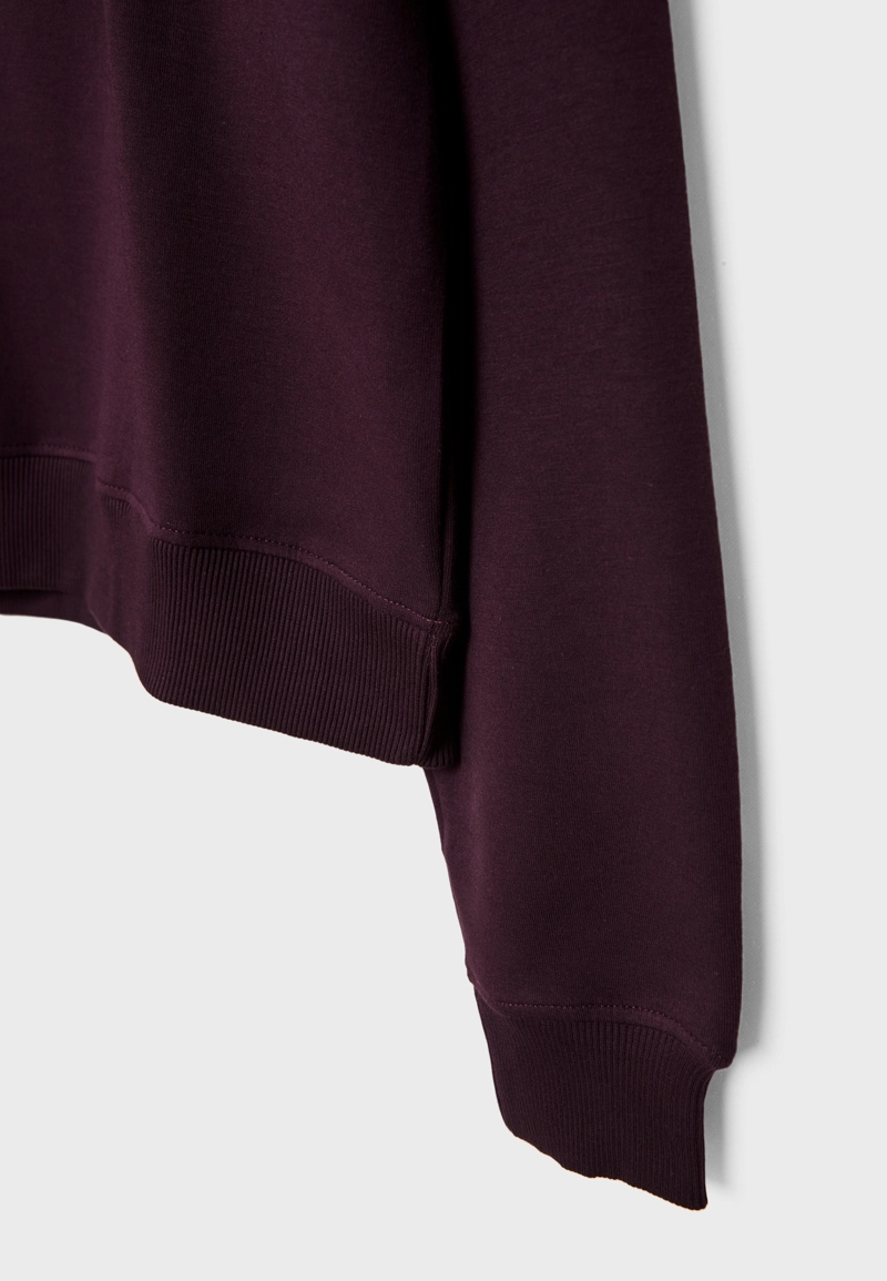 Толстовка с высоким воротником на молнии