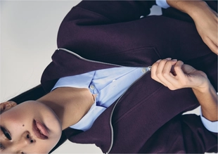 Толстовка с высоким воротником на молнии- Заказать в России