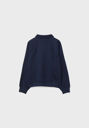 Толстовка-поло на пуговицах- Заказать в России