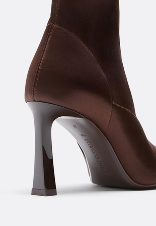 Эластичные ботильоны на каблуке- Заказать в России