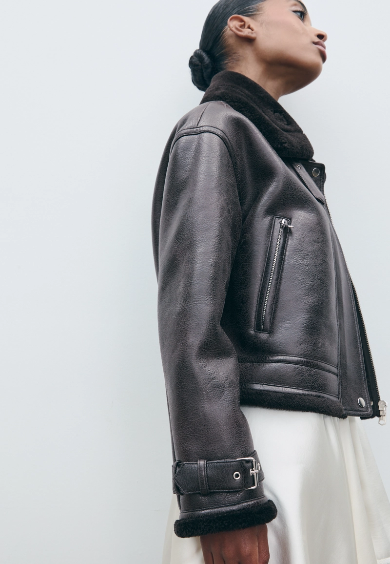 Укороченная двусторонняя куртка