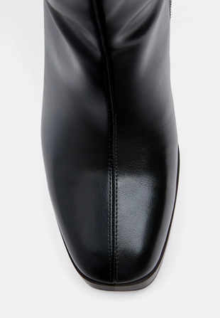 Высокие сапоги на платформе и каблуке- Заказать в России