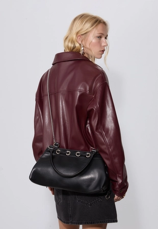 Сумка на плечо с люверсами- Заказать в России