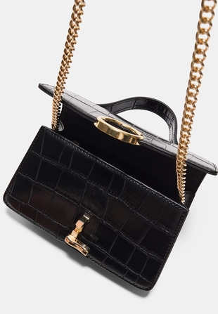 Coconut effect round clasp shoulder bag- Заказать в России
