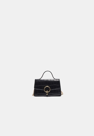 Coconut effect round clasp shoulder bag- Заказать в России