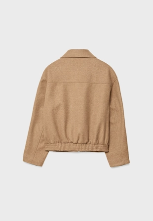 Куртка-бомбер из мягкой ткани- Заказать в России