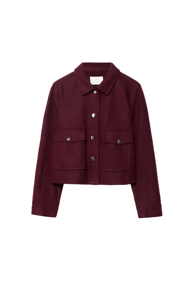 Укороченная куртка из мягкой ткани