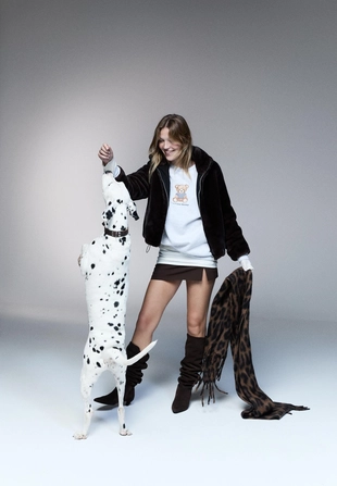 Шарф с леопардовым принтом- Заказать в России