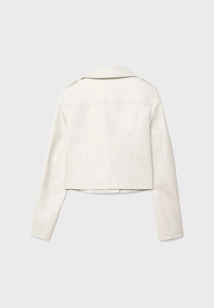 Куртка-косуха с поясом из искусственной кожи- Заказать в России