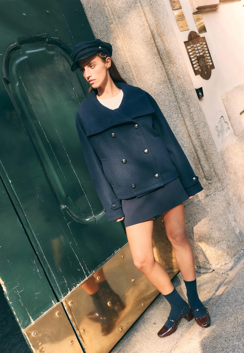 Мини-юбка-шорты с поясом