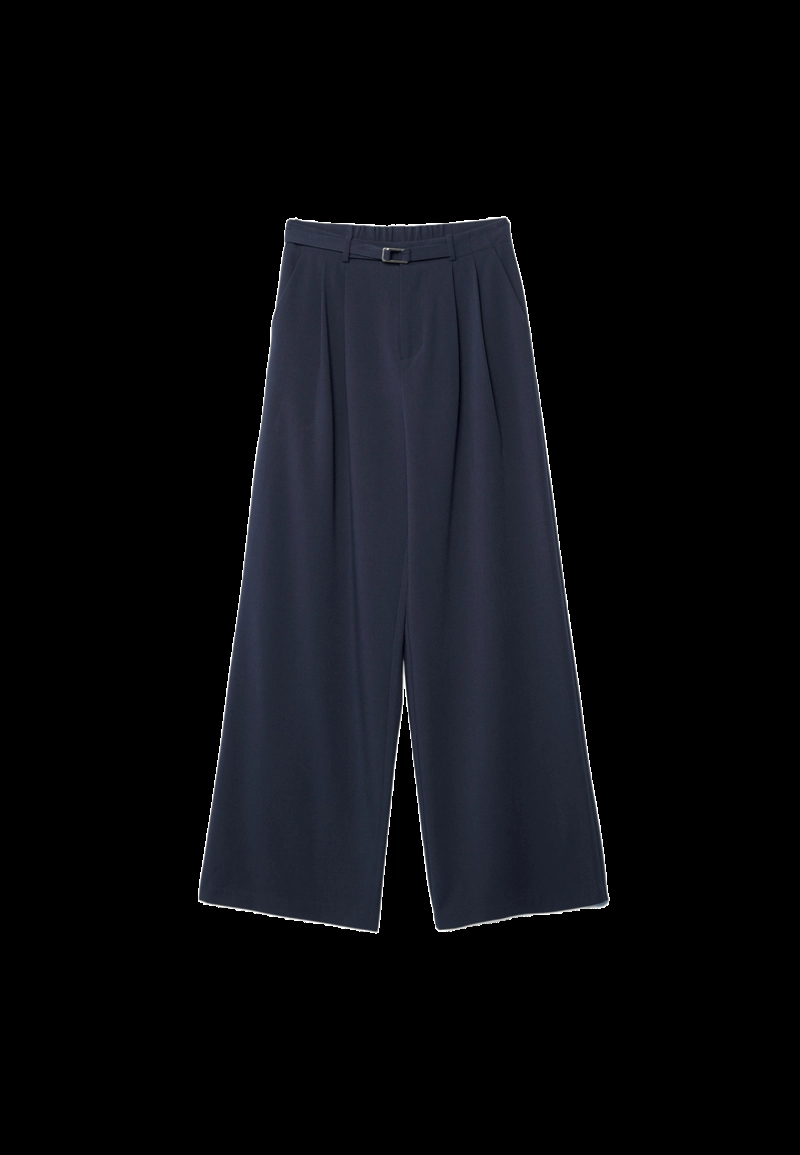 Широкие брюки с пряжкой