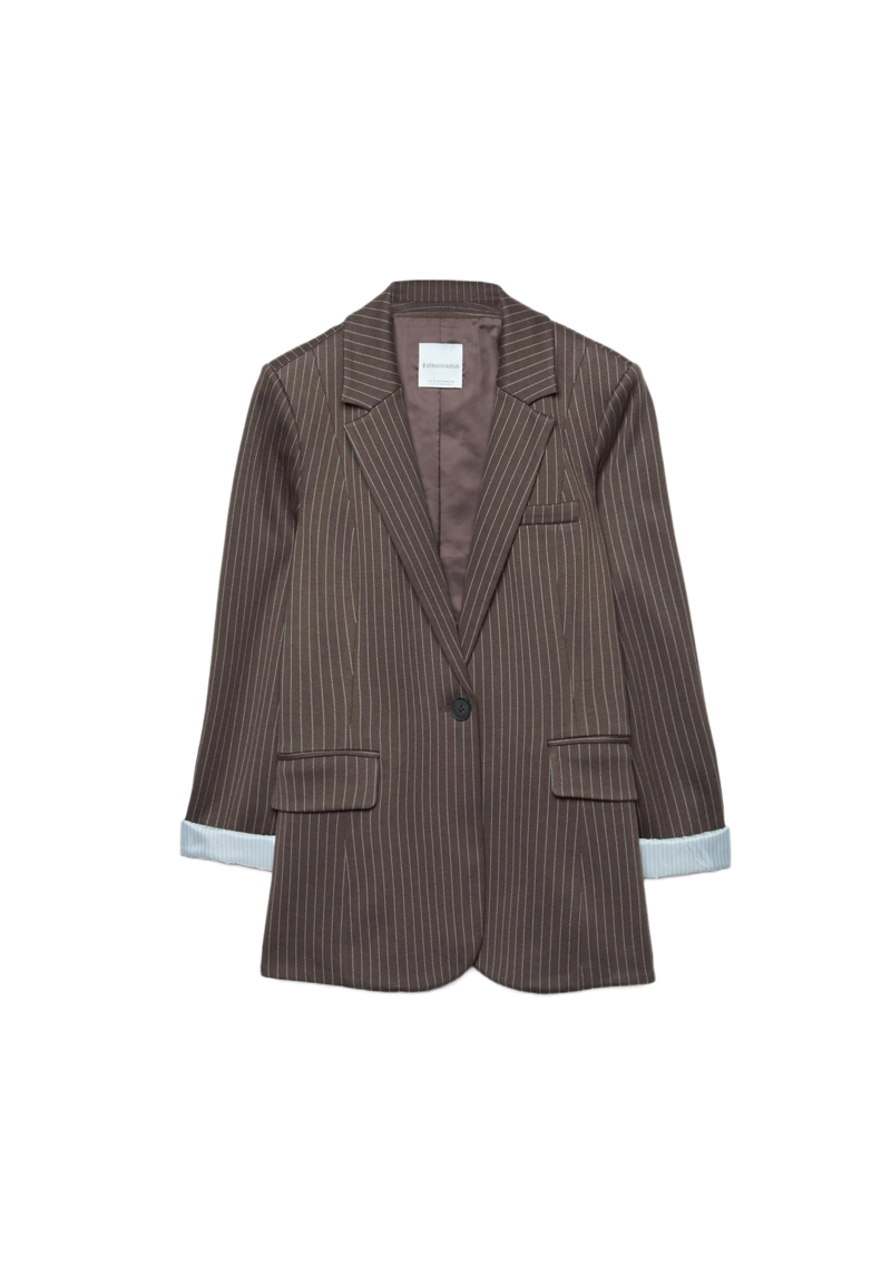 Базовый пиджак в полоску